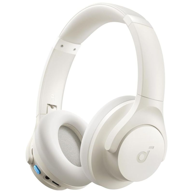 Casti Over-Ear fara Fir, Bluetooth, Hi-Res, True Wireless - Anker SoundCore Q11i (A3005G21) - White