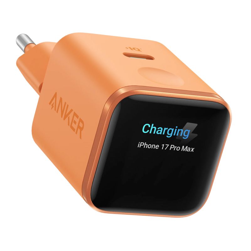 Incarcator Priza, GaN, Fast Charge, 45W, EU - Anker Nano (A121DGO1) - Orange