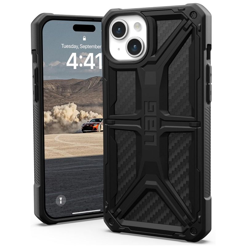 Husa pentru iPhone 15 Plus - UAG Monarch - Carbon Fiber