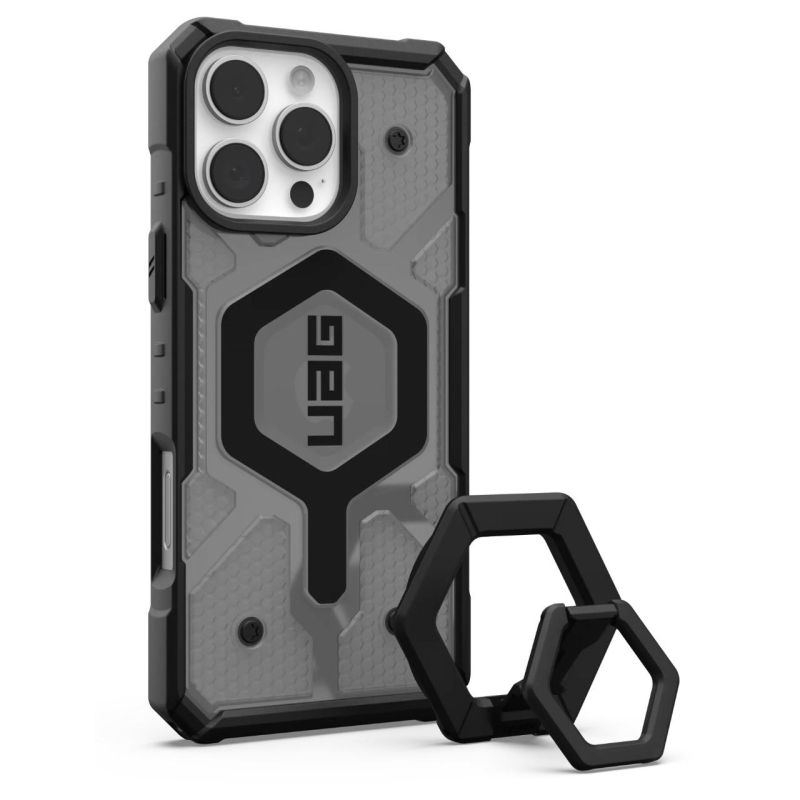 Husa pentru iPhone 16 Pro Max - UAG Pathfinder Clear MagSafe - Ash / Black