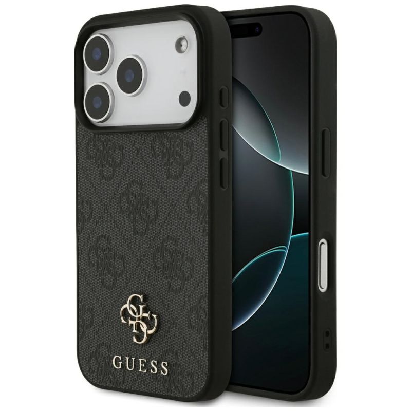 Husa pentru iPhone 17 Pro - Guess 4G Small and Classic Logo MagSafe (GUHMP17LP4SM4MK) - Black