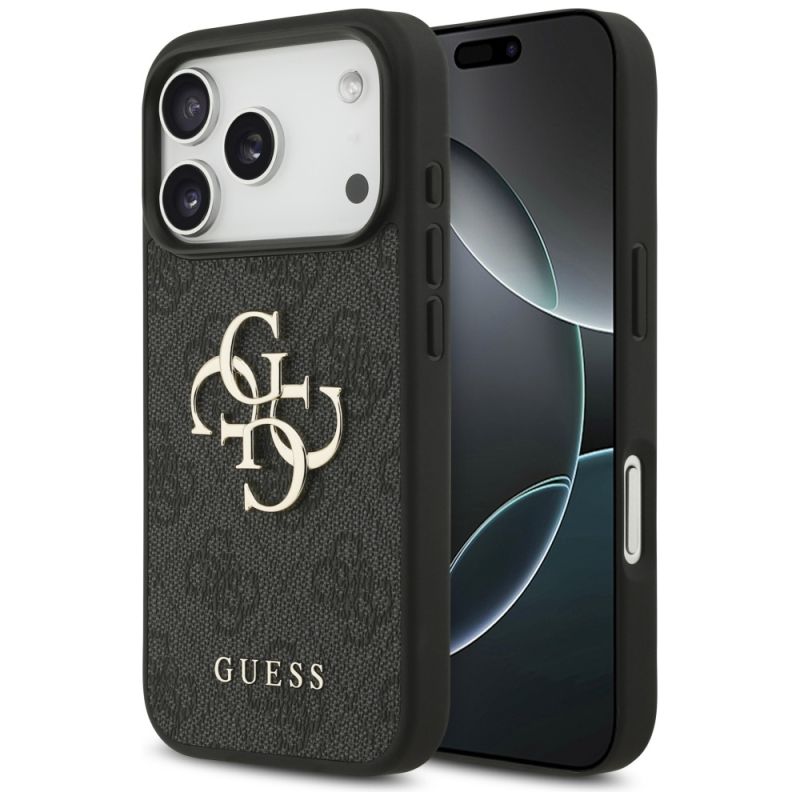Husa pentru iPhone 17 Pro Max - Guess Hardcase 4G Big Logo (GUHCP17X4GMGGR) - Black