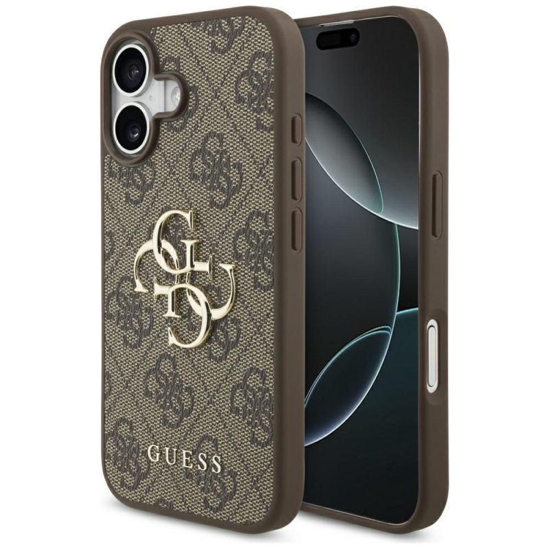 Husa pentru iPhone 17 - Guess Hardcase 4G Big Logo (GUHCP17S4GMGBR) - Brown