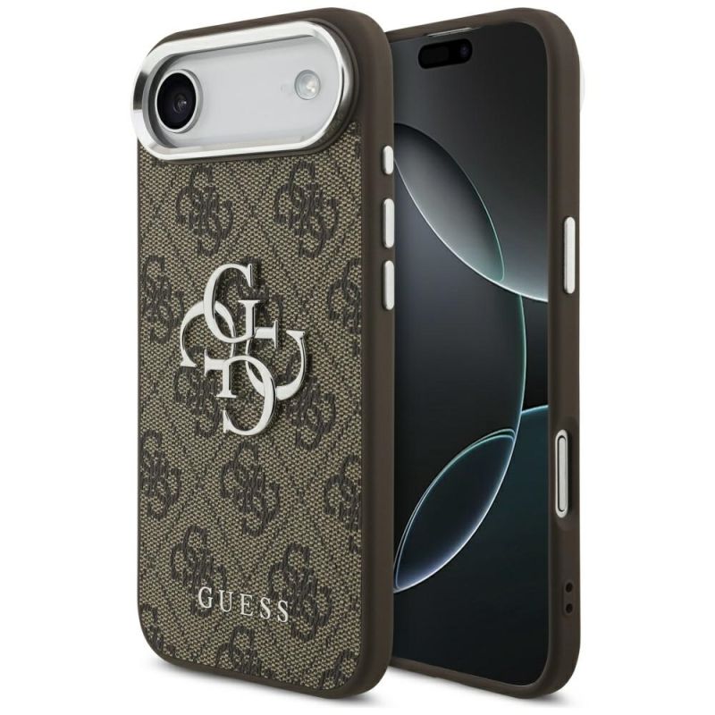 Husa pentru iPhone 17 Air - Guess Hardcase Big 4G Logo Classic Logo (GUHCP17MP4G4SMCW) - Brown