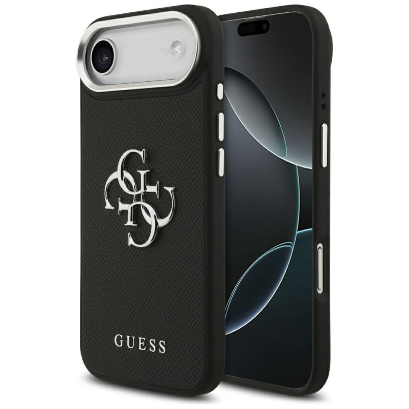 Husa pentru iPhone 17 Air - Guess Hardcase 4G Grained Big and Classic Logo (GUHCP17MPG4SMCEK) - Black
