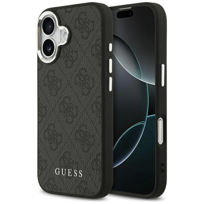 Husa pentru iPhone 17 - Guess Hardcase 4G Classic Logo MagSafe (GUHMP17SP4GSSMCK) - Black