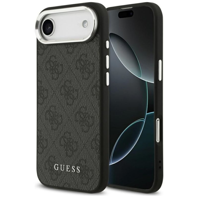 Husa pentru iPhone 17 Air - Guess Hardcase 4G Classic Logo MagSafe (GUHMP17MP4GSSMCK) - Black