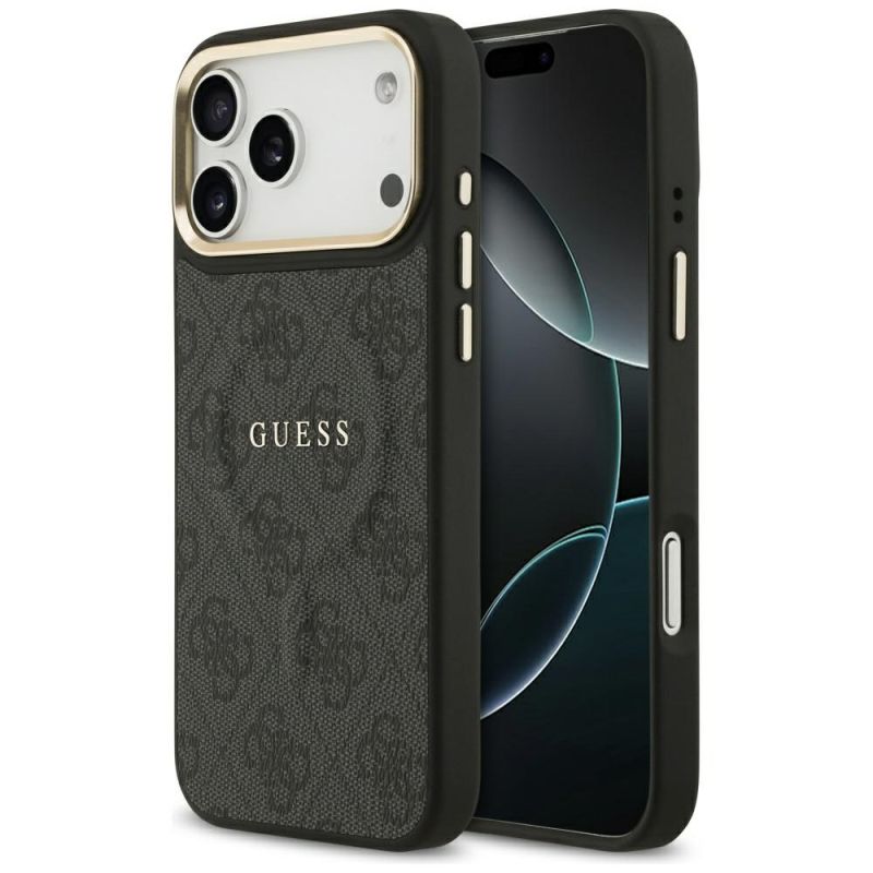Husa pentru iPhone 17 Pro - Guess Hardcase 4G Classic MagSafe (GUHMP17LP4MSEGCK) - Black