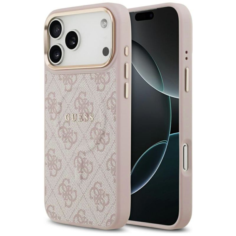 Husa pentru iPhone 17 Pro - Guess Hardcase 4G Classic MagSafe (GUHMP17LP4MSEGCP) - Pink