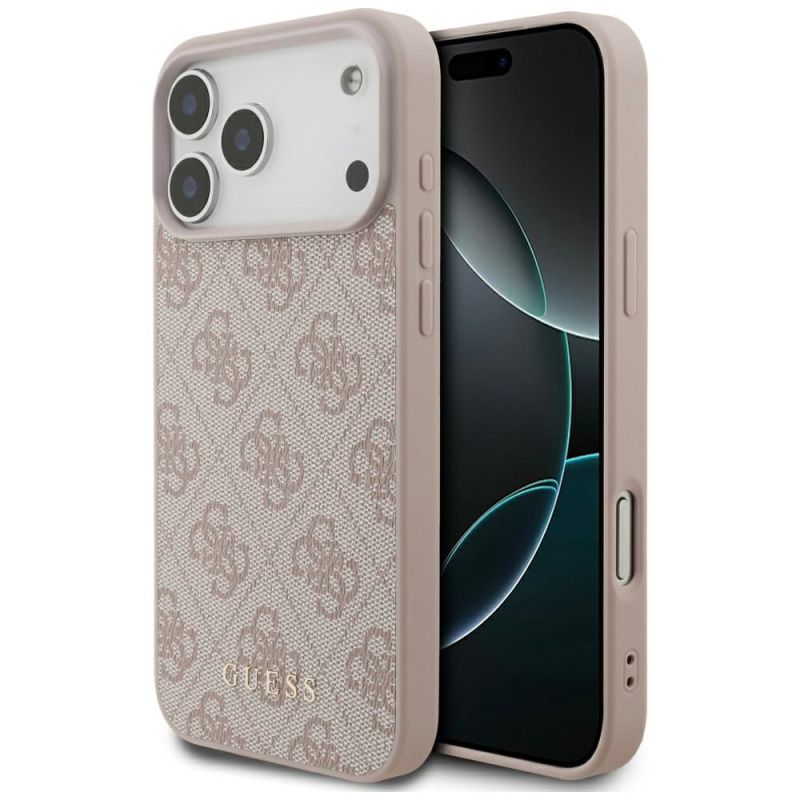 Husa pentru iPhone 17 Pro Max - Guess Hardcase 4G Classic (GUHCP17XG4GFPI) - Pink