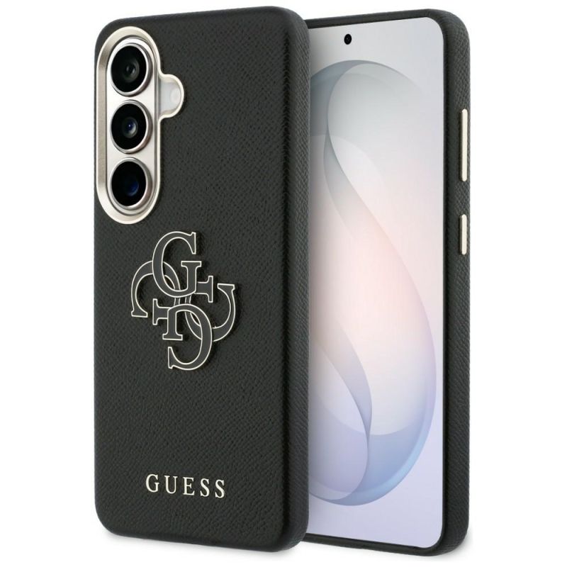 Husa pentru Samsung Galaxy S26 - Guess Grained Big 4G Metal Logo (GUHCS26S5PS4RGGK) - Black