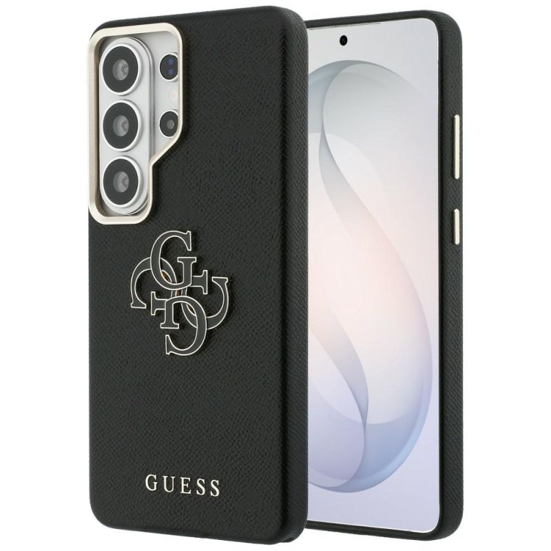 Husa pentru Samsung Galaxy S26 Ultra - Guess Grained Big 4G Metal Logo (GUHCS26L5PS4RGGK) - Black