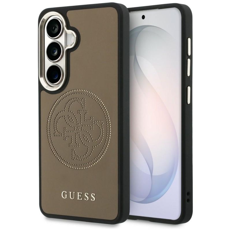 Husa pentru Samsung Galaxy S26 - Guess Perforated Logo MagSafe (GUHMS26S5PG4SRGW) - Brown