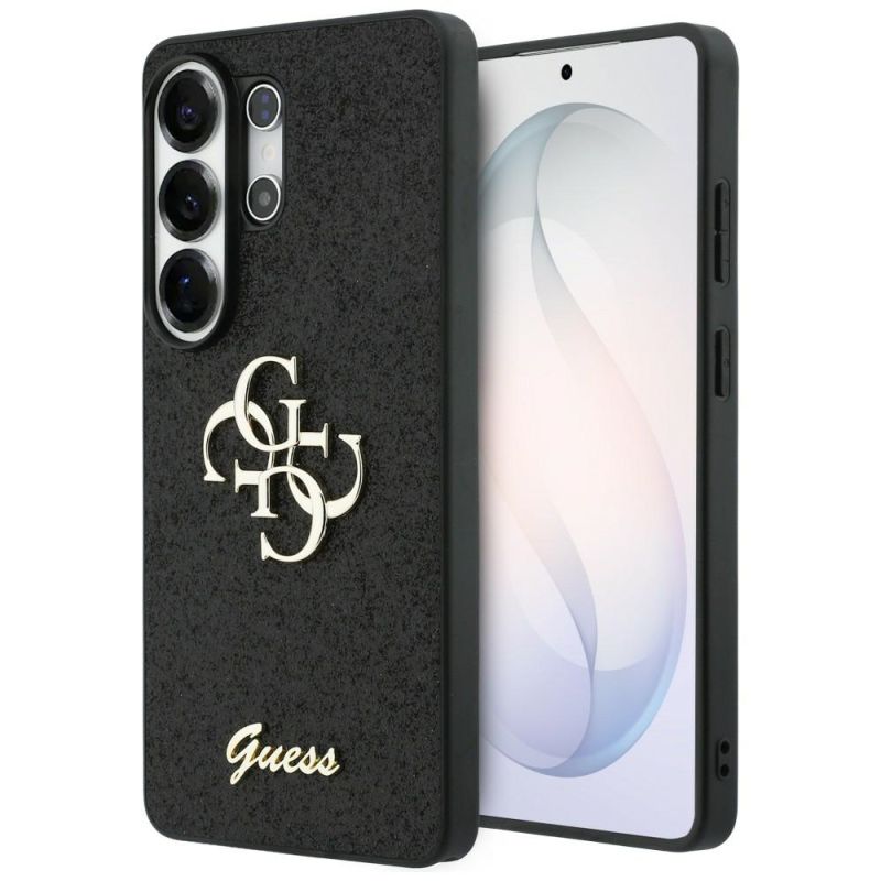Husa pentru Samsung Galaxy S26 Ultra - Guess Fixed Glitter Big 4G Metal Logo (GUHCS26LHG4SGK) - Black