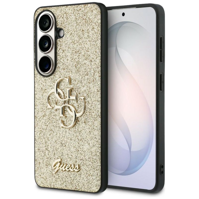 Husa pentru Samsung Galaxy S26 - Guess Fixed Glitter Big 4G Metal Logo (GUHCS26SHG4SGD) - Gold
