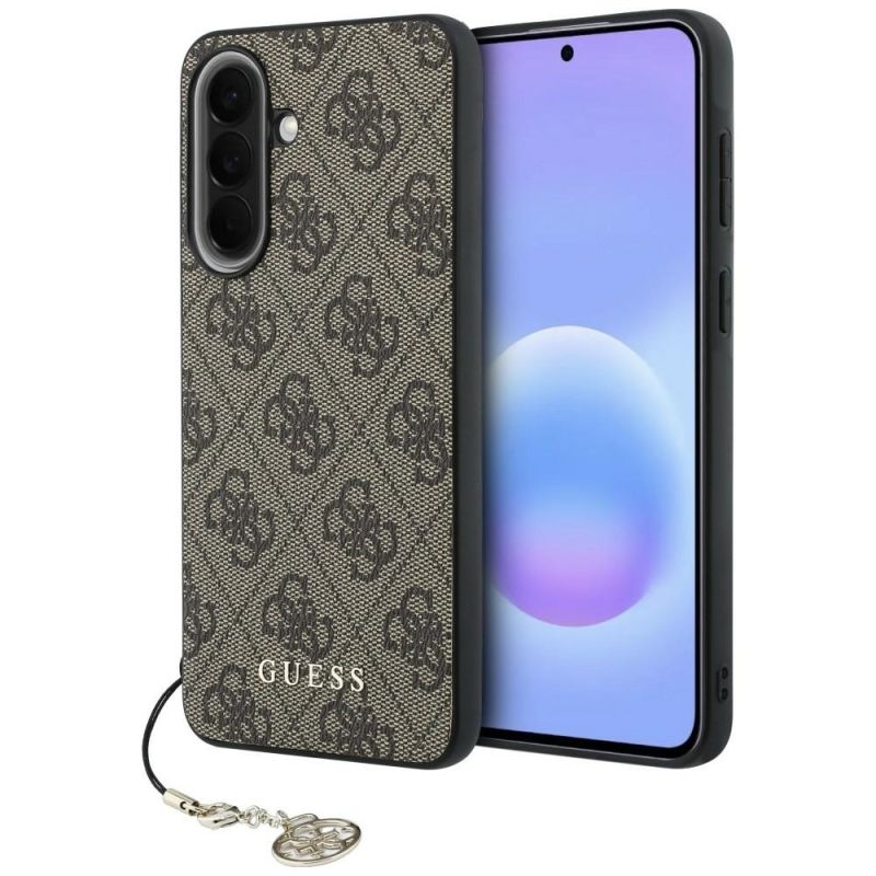 Husa pentru Samsung Galaxy A57 5G - Guess Hardcase 4G Classic Logo Charm (GUHCSA57GF4GBR) - Brown