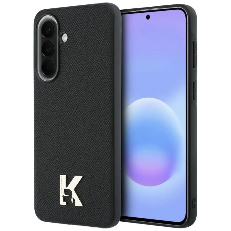 Husa Samsung Galaxy A57 5G - Karl Lagerfeld Leather with K Head Logo (KLHCSA575PGFKHGK) - Black