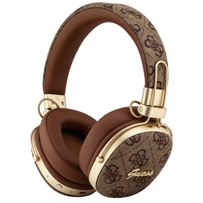 Casti Over-ear, BT, ENC - Guess Metal 4G Script Logo (GUBHP72P4SMDW) - Brown