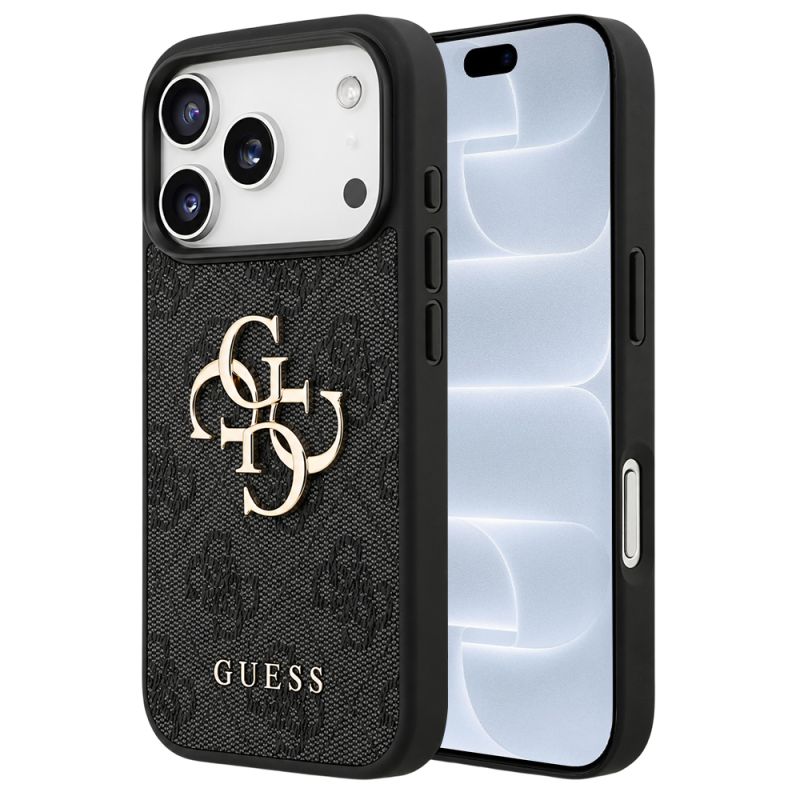 Husa pentru iPhone 18 Pro / iPhone 17 Pro - Guess Hardcase 4G Big Logo (GUHCP18L4GMGGR) - Black