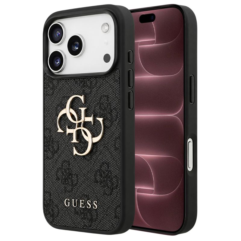 Husa pentru iPhone 18 Pro Max / iPhone 17 Pro Max - Guess Hardcase 4G Big Logo (GUHCP18X4GMGGR) - Black