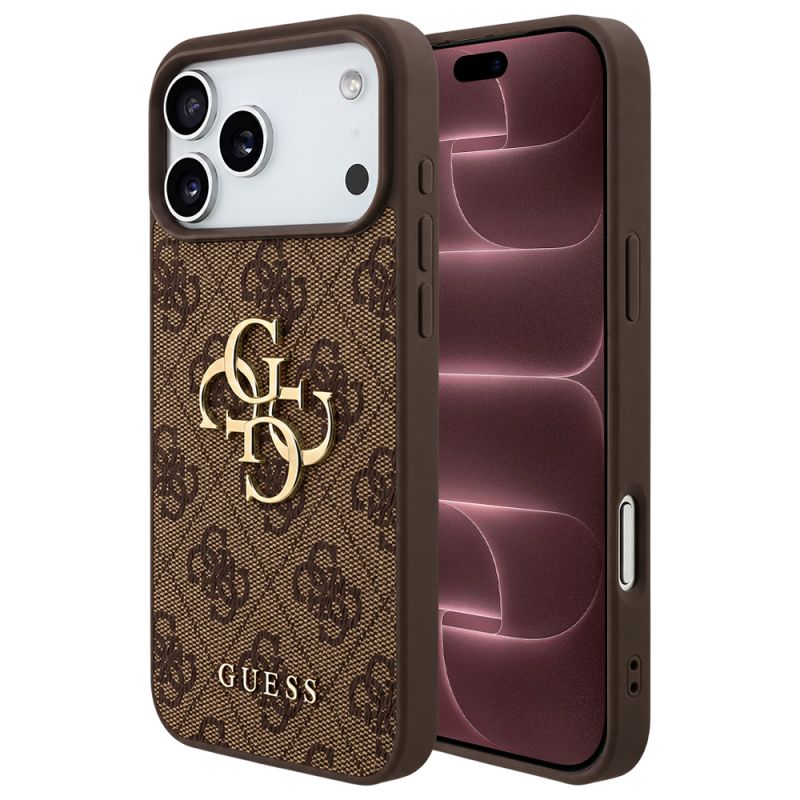 Husa pentru iPhone 18 Pro Max / iPhone 17 Pro Max - Guess Hardcase 4G Big Logo (GUHCP18X4GMGBR) - Brown