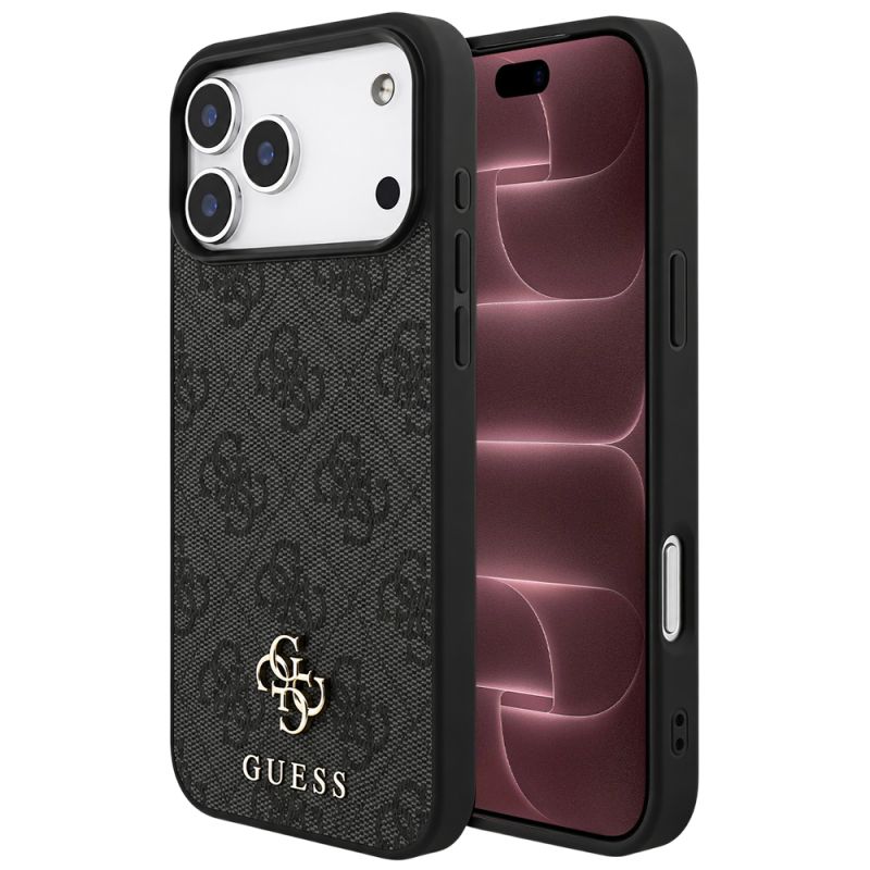 Husa pentru iPhone 18 Pro Max / iPhone 17 Pro Max - Guess 4G Small and Classic Logo MagSafe (GUHMP18XP4SM4MK) - Black