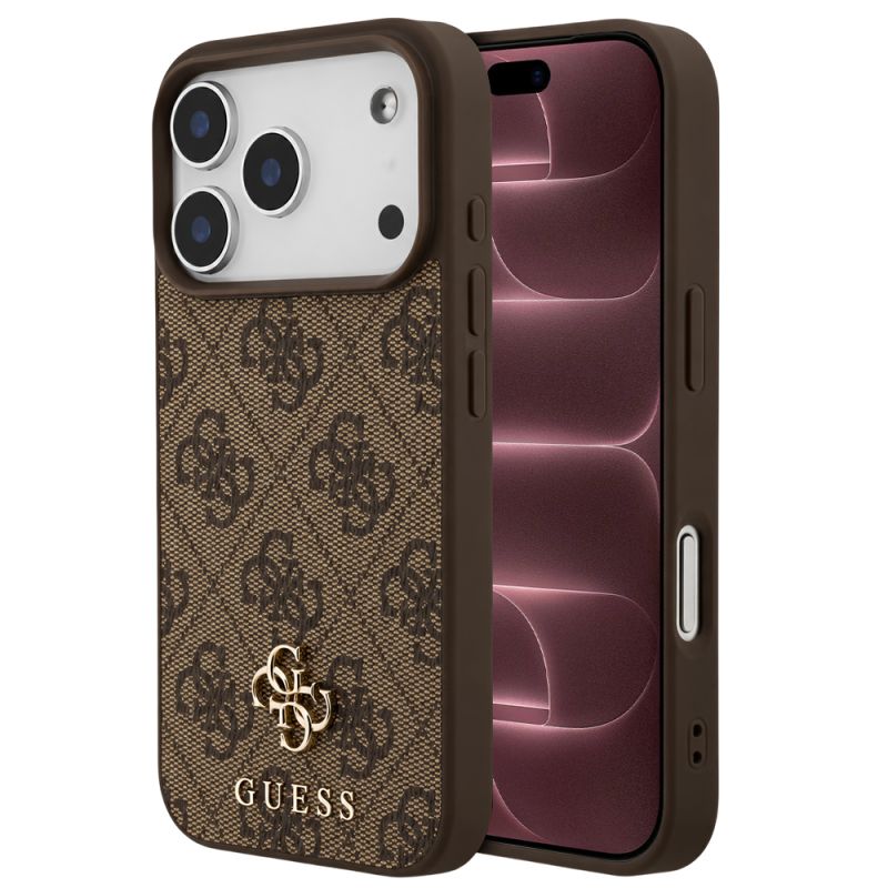 Husa pentru iPhone 18 Pro Max / iPhone 17 Pro Max - Guess Hardcase 4G Small & Classic MagSafe (GUHMP18XP4SM4MW) - Brown