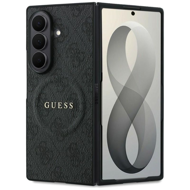 Husa pentru Samsung Galaxy Z Fold8 Ultra - Guess 4G Leather Classic MagSafe (GUHMZFD8P4MSEGCK) - Black