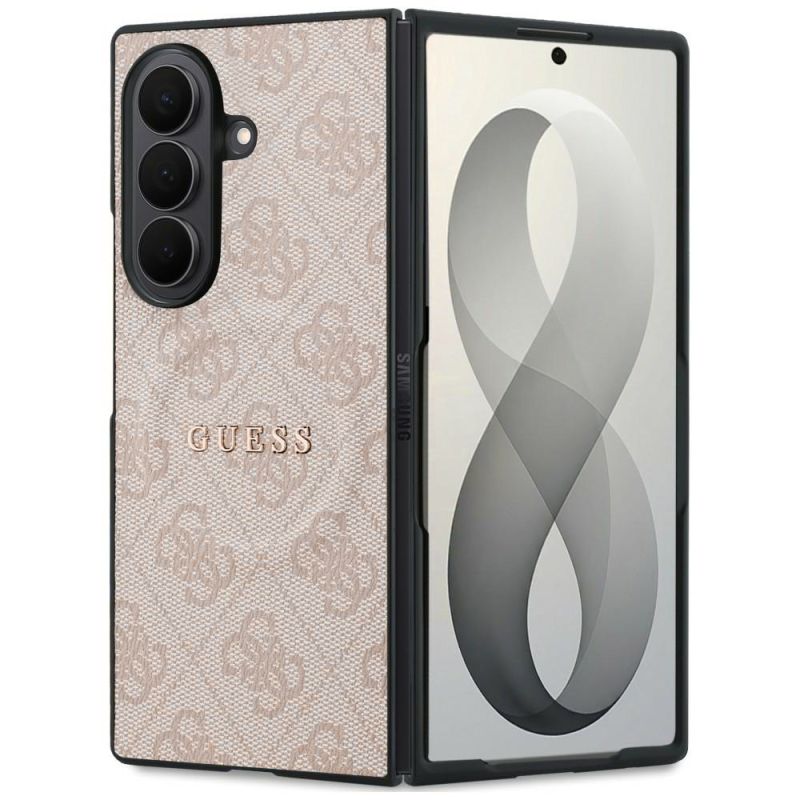 Husa pentru Samsung Galaxy Z Fold8 Ultra - Guess 4G Leather Classic MagSafe (GUHMZFD8P4MSEGCP) - Pink