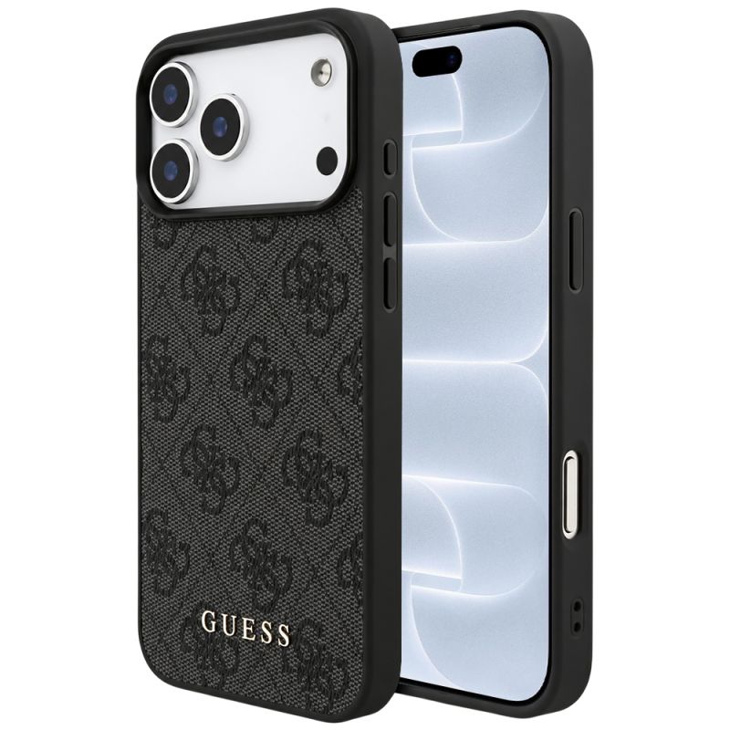 Husa pentru iPhone 18 Pro / iPhone 17 Pro - Guess Hardcase 4G Classic Logo (GUHCP18LG4GFGR) - Black