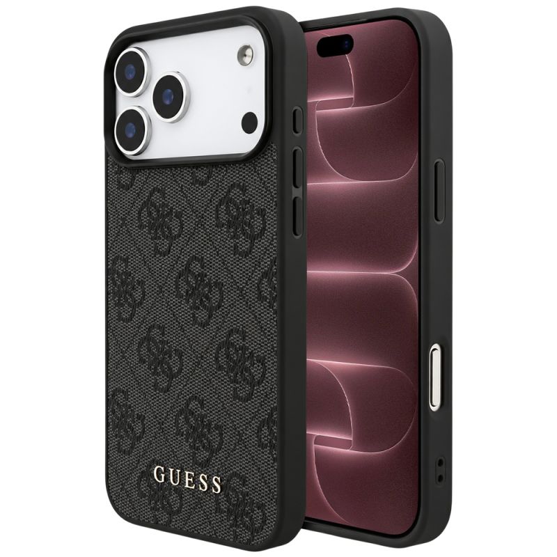 Husa pentru iPhone 18 Pro Max / iPhone 17 Pro Max - Guess Hardcase 4G Classic Logo (GUHCP18XG4GFGR) - Black
