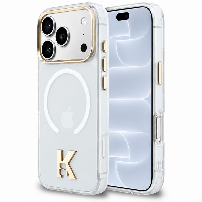Husa pentru iPhone 18 Pro / iPhone 17 Pro - Karl Lagerfeld IML K Head Logo MagSafe (KLHMP18L5HTMKHDH) - Transparent