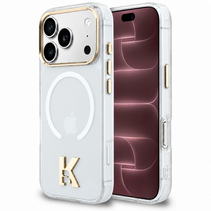 Husa pentru iPhone 18 Pro Max / iPhone 17 Pro Max - Karl Lagerfeld IML K Head Logo MagSafe (KLHMP18X5HTMKHDH) - Transparent
