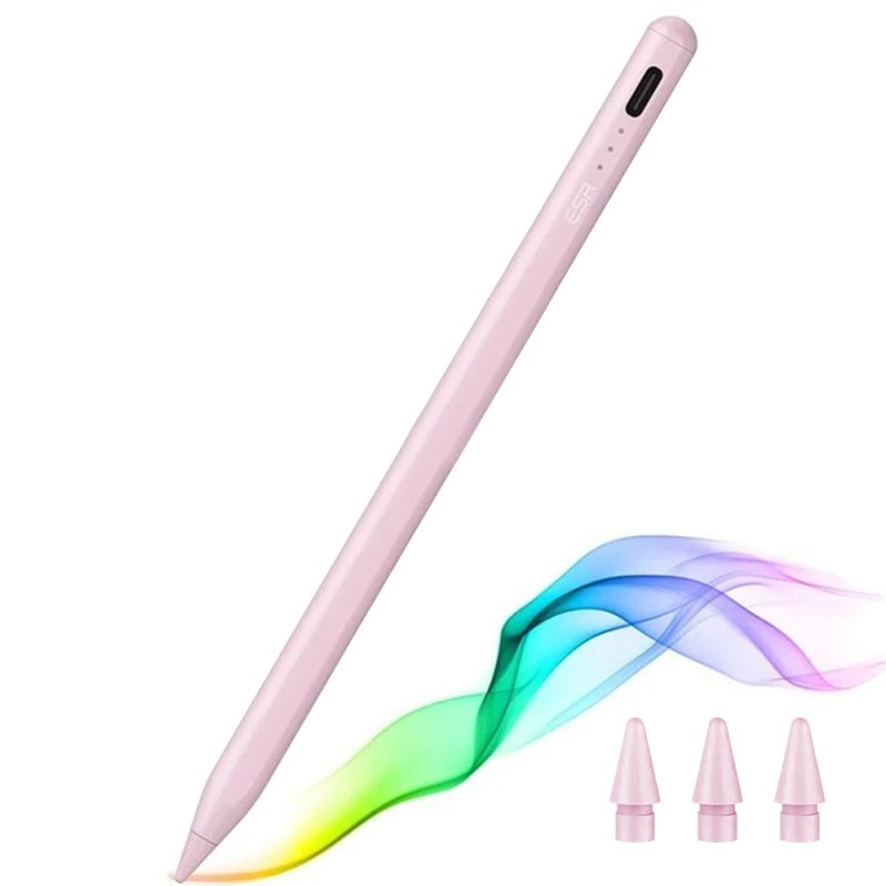 Stylus Pen pentru Tableta, Type-C, Palm Rejection, Tilt Pressure Sense - ESR (6C00107) - Pink