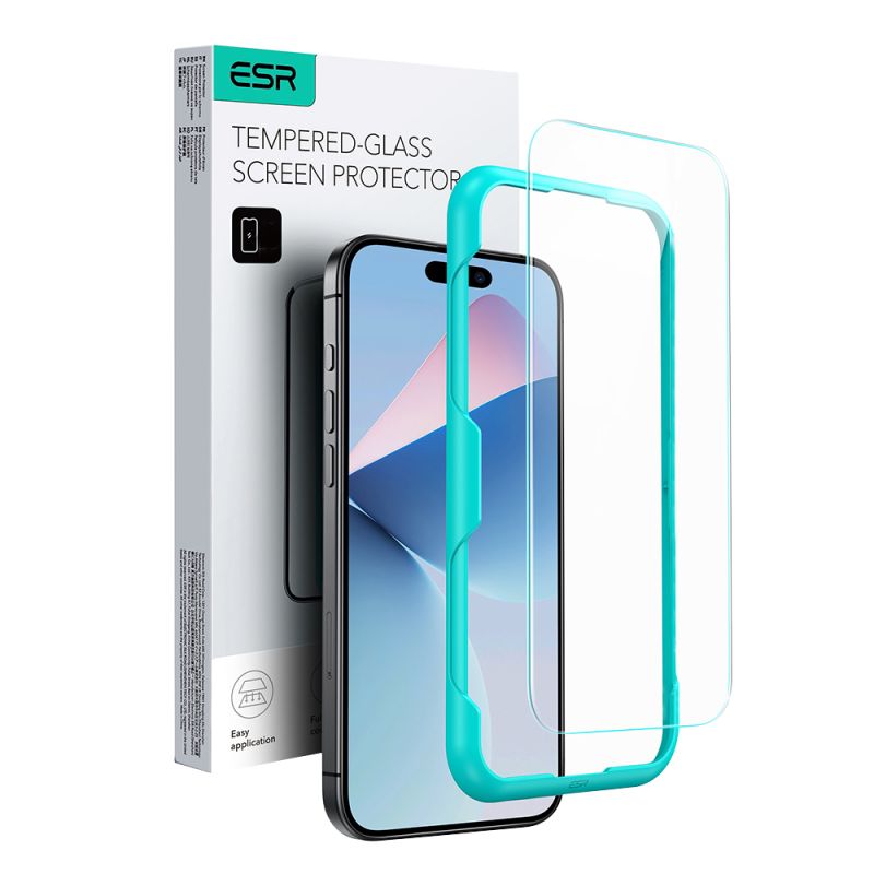 Folie pentru iPhone 16 Pro / iPhone 17 - ESR Tempered Glass - Clear