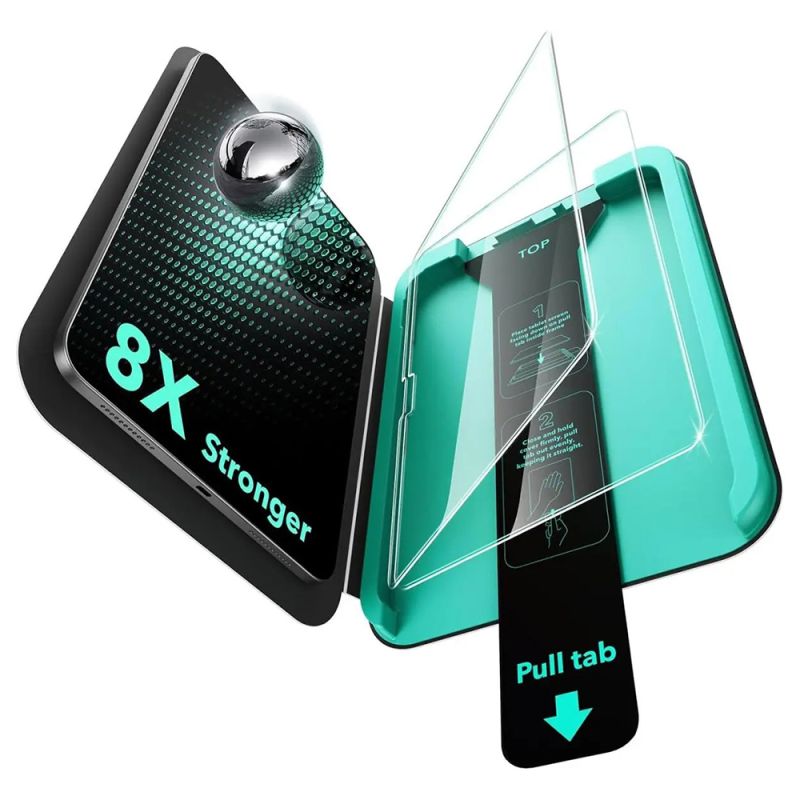 Folie pentru iPad 10 (2022) 10.9 / 11 (2025) / 12 (2026) (set 2) - ESR Armorite Screen Protector UltraFit Tray - Clear