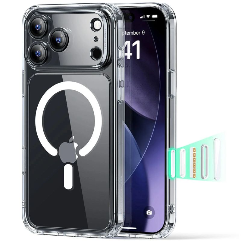 Husa pentru iPhone 17 Pro - ESR Classic Hybrid HaloLock - Clear