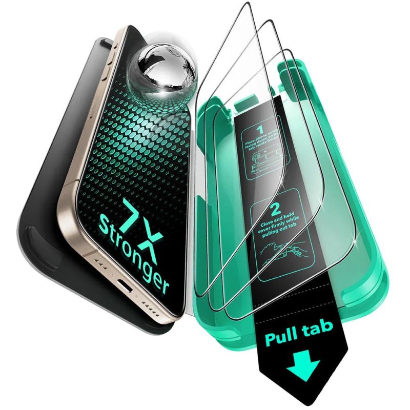Folie pentru iPhone 17 Pro Max (set 3) - ESR Armorite Screen Protector UltraFit - Black