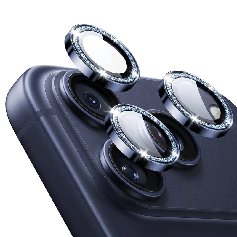 Folie Camera pentru iPhone 14 Pro/14 Pro Max/15 Pro/15 Pro Max/16 Pro/16 Pro Max/17 Pro/17 Pro Max - ESR Armorite Camera Lens Protectors - Blue Shimmer
