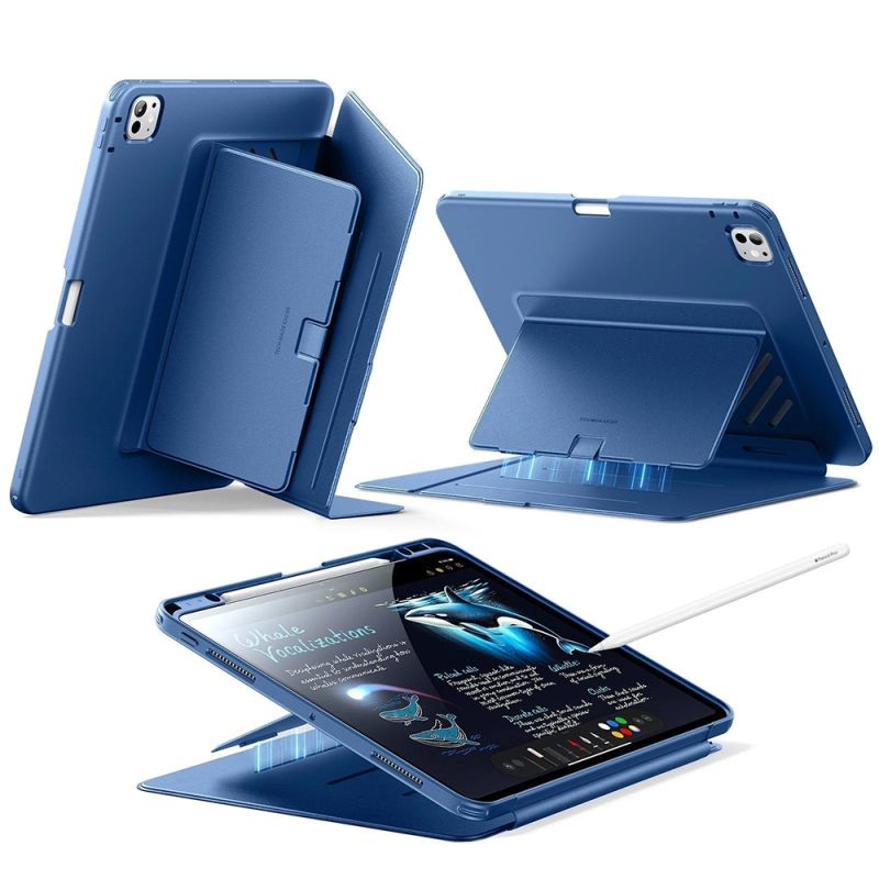 Husa pentru iPad Pro 11 (2024) / iPad Pro 11 (2025) - ESR Flip Hybrid (with Pencil Holder) - Blue