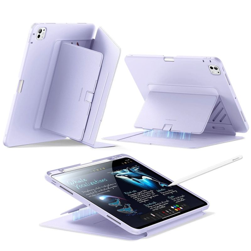 Husa pentru iPad Pro 13 (2024) / iPad Pro 13 (2025) - ESR Flip Hybrid (with Pencil Holder) - Purple
