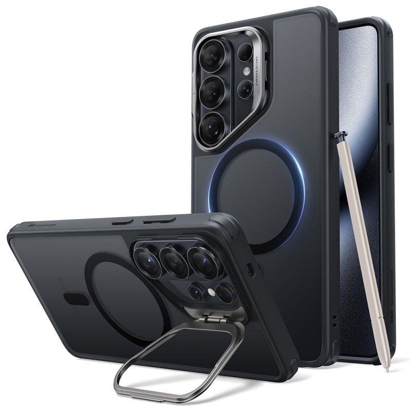 Husa pentru Samsung Galaxy S26 Ultra - ESR Classic Hybrid HaloLock Kickstand - Frosted Black