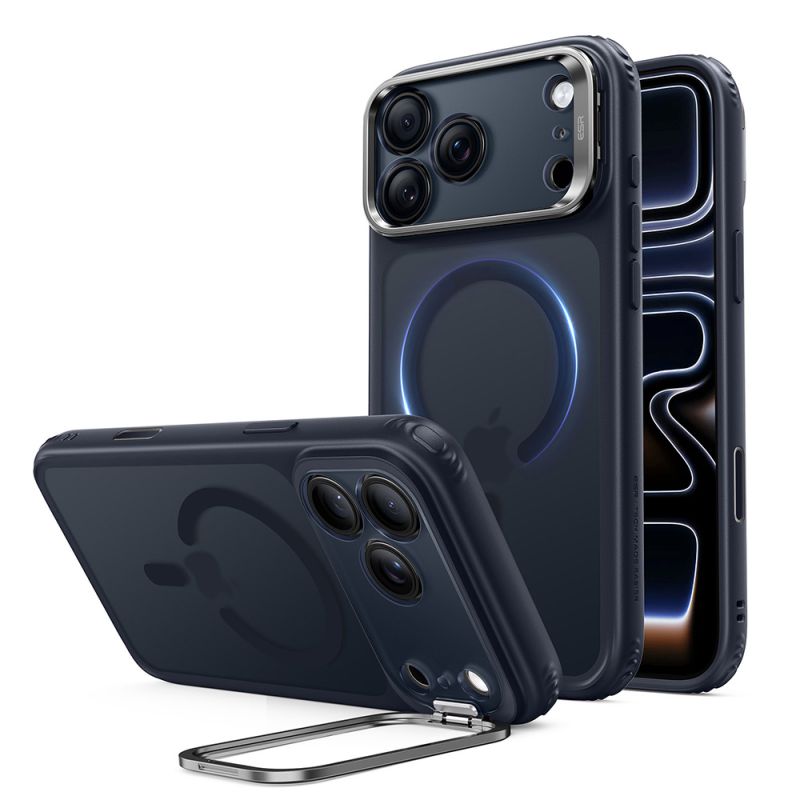 Husa pentru iPhone 18 Pro / iPhone 17 Pro - ESR Classic Hybrid HaloLock Kickstand - Frosted Blue