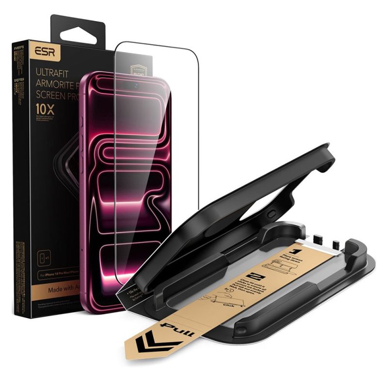 Folie pentru iPhone 18 Pro Max / iPhone 17 Pro Max - ESR Armorite Pro UltraFit - Black