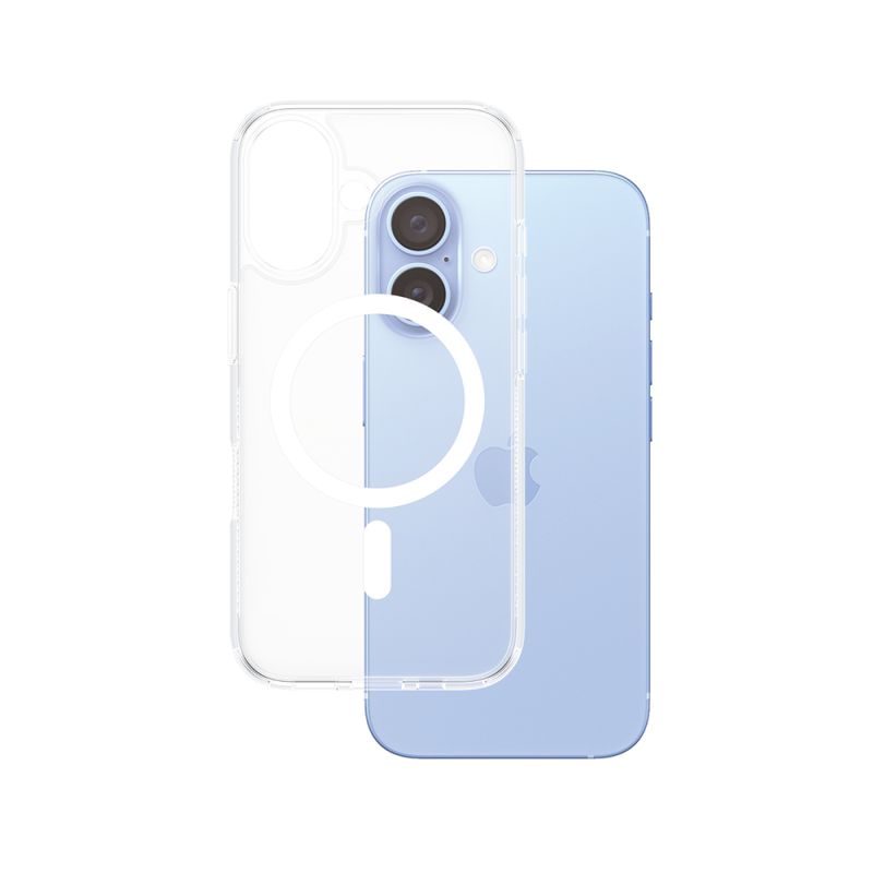 Husa pentru iPhone 16 - PanzerGlass® HardCase White MagSafe Series - Clear