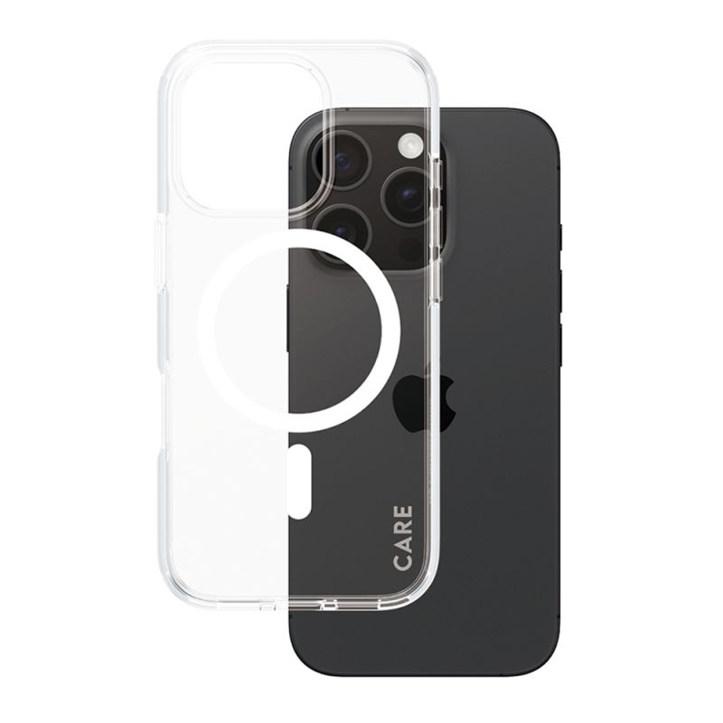 Husa pentru iPhone 16 Pro - PanzerGlass® CARE Flagship Urban Combat White MagSafe - Clear