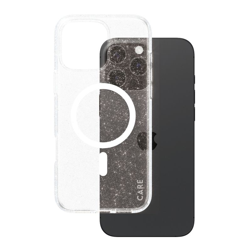 Husa pentru iPhone 16 Pro Max - PanzerGlass® CARE Flagship Urban Combat Star Lit White MagSafe - Clear