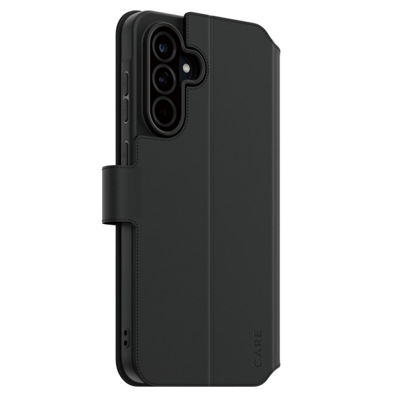 Husa pentru Samsung Galaxy A36 5G - PanzerGlass® CARE Feature Kickstand Wallet Case - Black