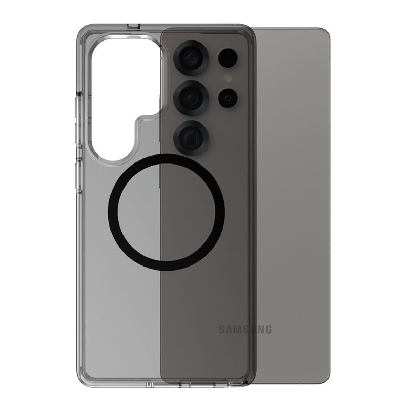 Husa pentru Samsung Galaxy S25 Ultra - PanzerGlass® CARE Flagship Urban Combat Black Qi Compatible - Smokey