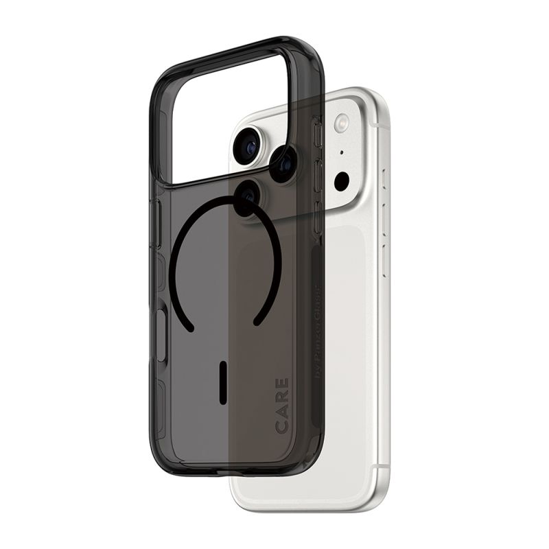 Husa pentru iPhone 17 Pro Max - PanzerGlass® CARE Flagship Urban Explorer Black MagSafe - Smokey